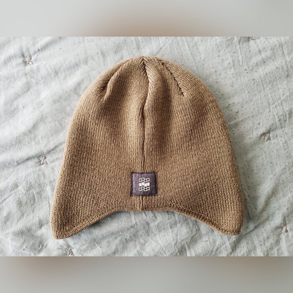 Foursquare Snowboards Vintage Beanie (Beige) - NWOT Y2K